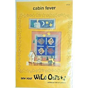 Vintage 1995 Folk Art Wild Oats Cabin Fever Quilt Napkin Ring Holder Unopened